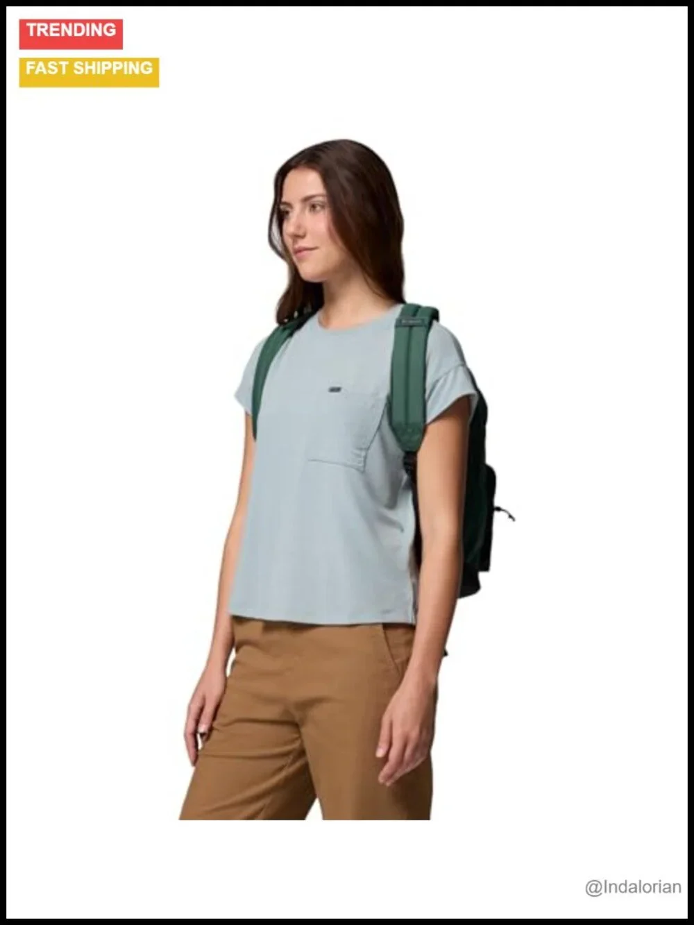 22L Laptop Backpack with Padded Back, Water Bottle Pocket, Adjustable Straps